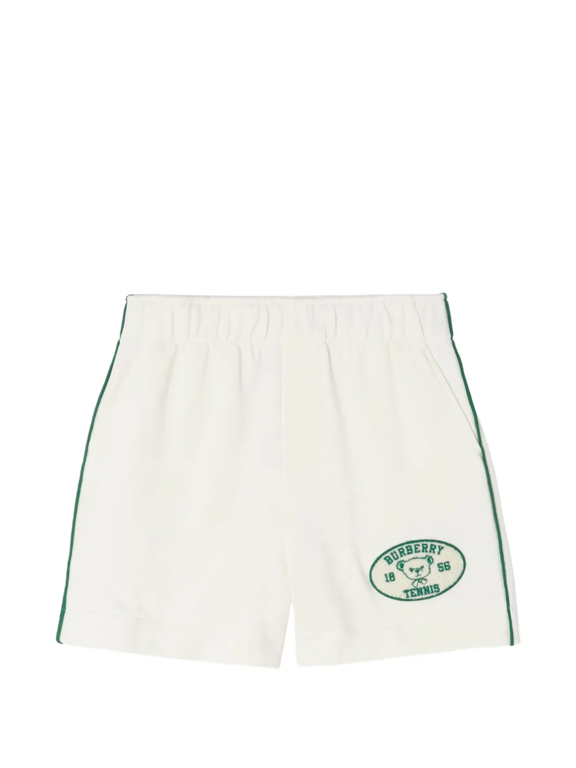 Шорты Tennis Bear Burberry Kids, белый