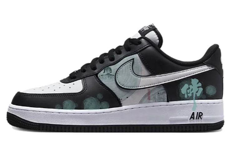 

Кастомизированные кроссовки Nike Air Force 1 Skateboard Shoes Unisex, белый/черный