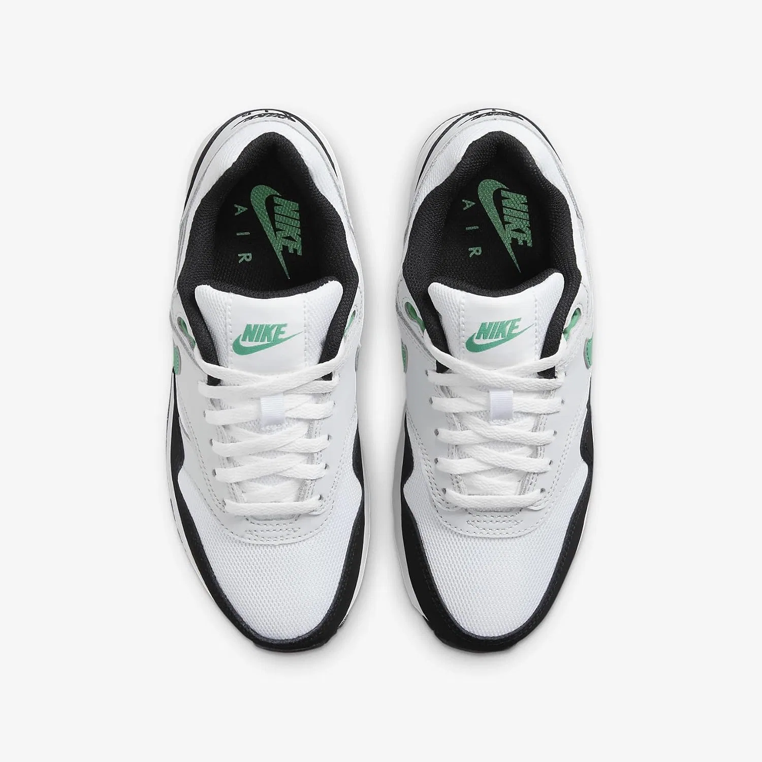 Детские кроссовки для мальчиков Air Max 1 Nike, White/Pure Platinum/Black/Stadium Green — фото 4