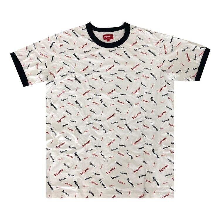 

Футболка Supreme Scatter Ringer Tee 'White', белый