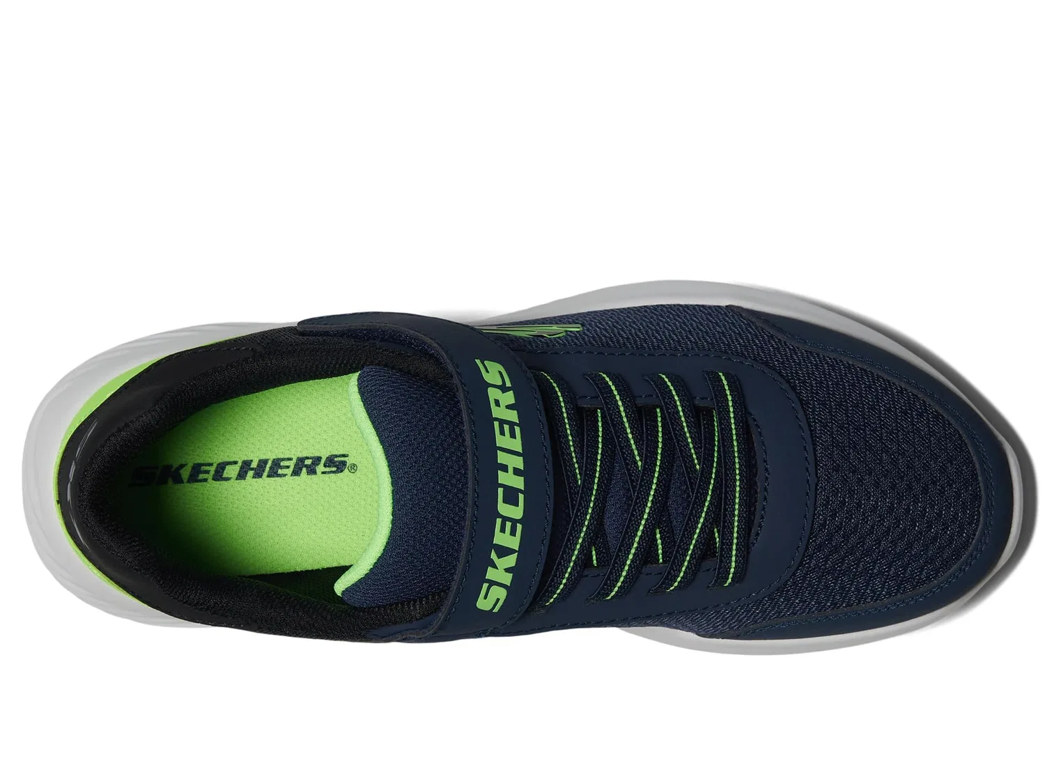 Детские кроссовки для мальчиков с липучками Trekzic Bounder Skechers, Marine — фото 3