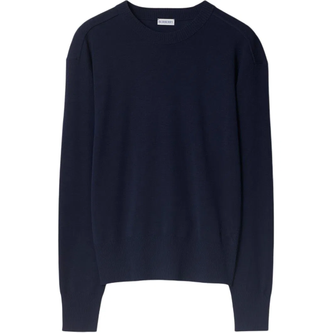 Мужской свитер из тонкой шерсти Burberry, Dark Marine Blue