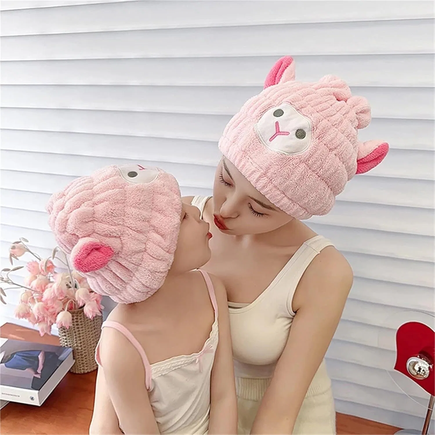 Шапочка для душа Microfiber Turban, DQZRTUECA, 1 шт, 20x20 см, Color 02 — фото 4