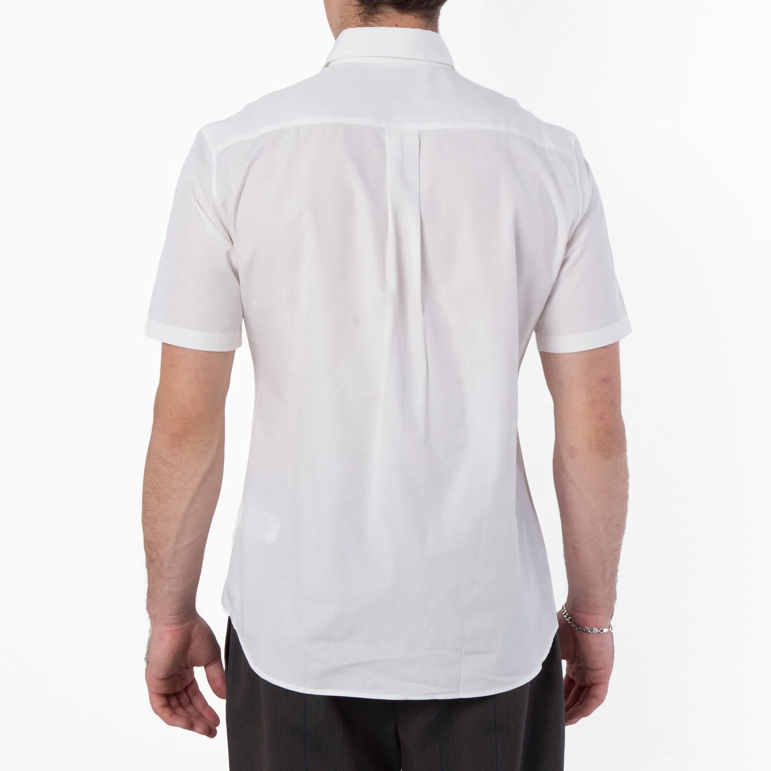 Рубашка с коротким рукавом EKD Short-Sleeved Cotton Shirt Burberry, Salt — фото 4
