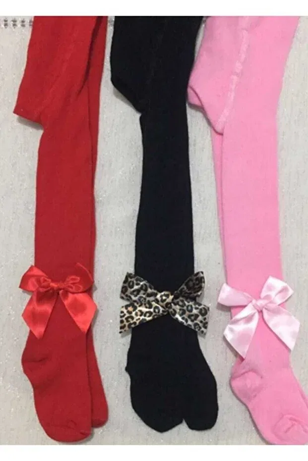 Детские колготки для девочек с бантиком Özkardeşler Baby, Multicolor