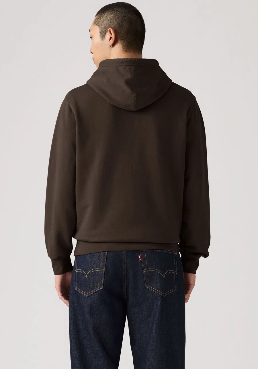 Толстовка LEVI'S Regular fit 'Original HM Hoodie' шоколадного цвета — фото 4