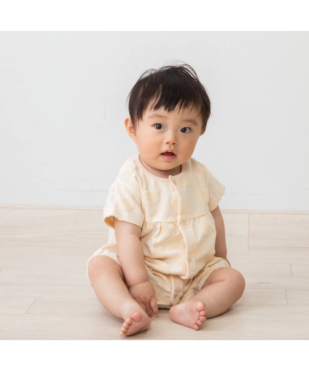 Детский комбинезон-боди без рукавов с жаккардовым узором Toys"R"Us/Babies"R"Us, Бежевый