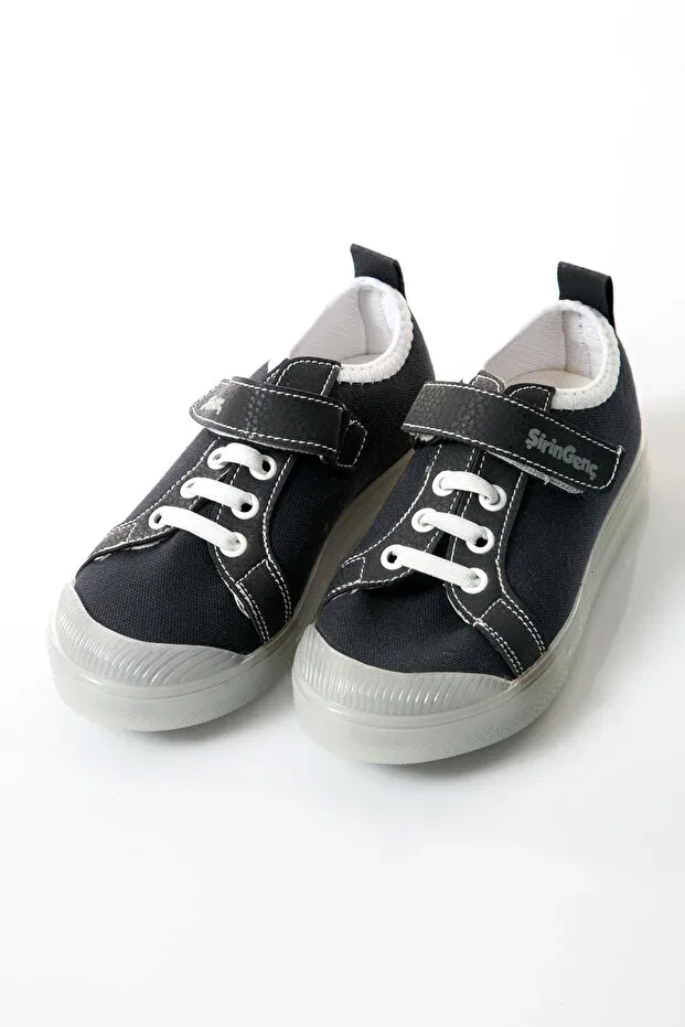 Детские туфли для девочек с принтом Shoes Time, Navy Blue — фото 2