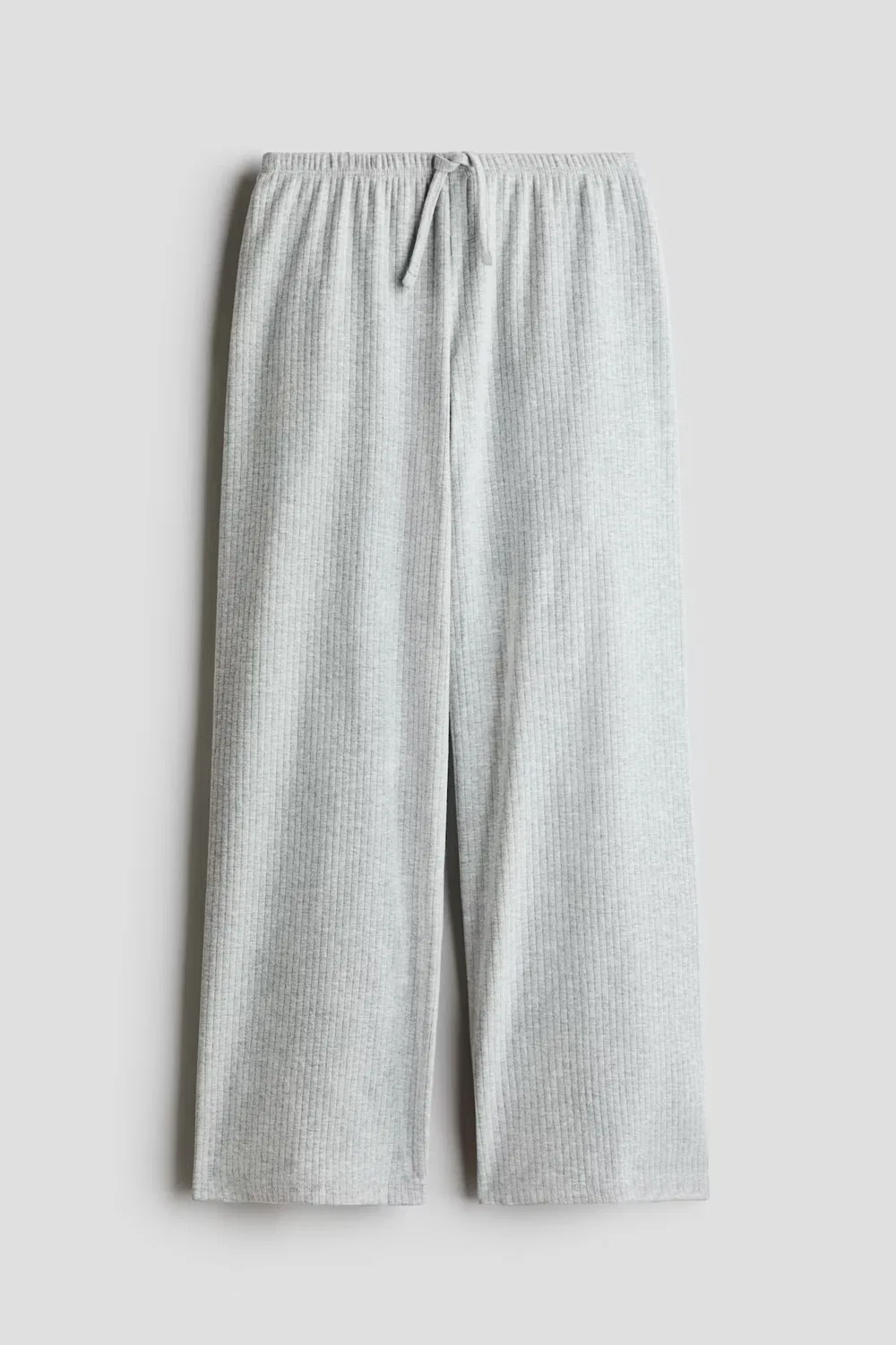 Пижамные штаны из ребристого хлопка H&M, Hellgraumeliert