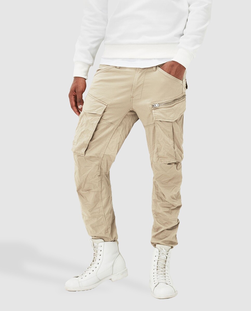 

G-Star Raw бежевые мужские брюки-карго зауженного кроя G-Star Raw, бежевый