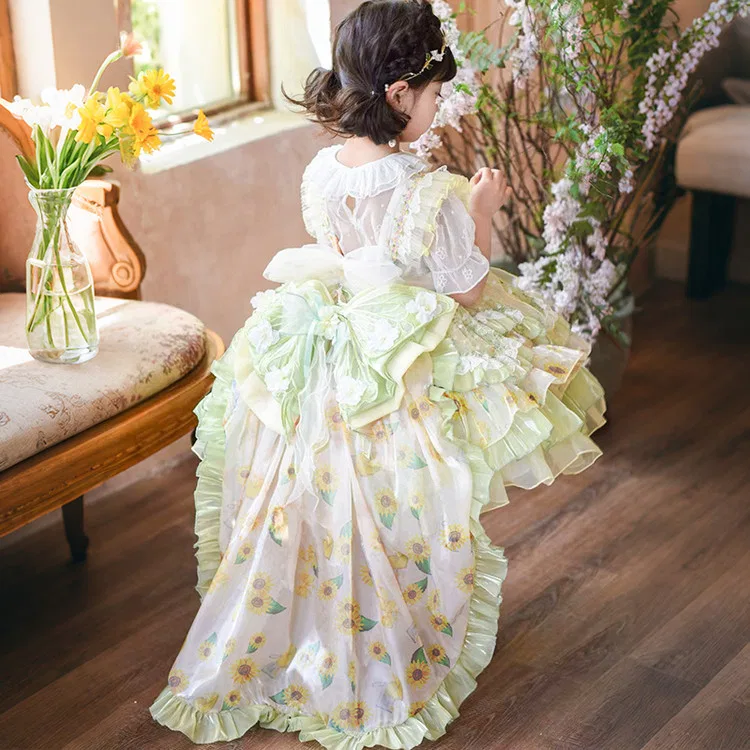 Детское платье для девочек Crew Neck Moderate Lanza, Skirt+Petticoat — фото 4