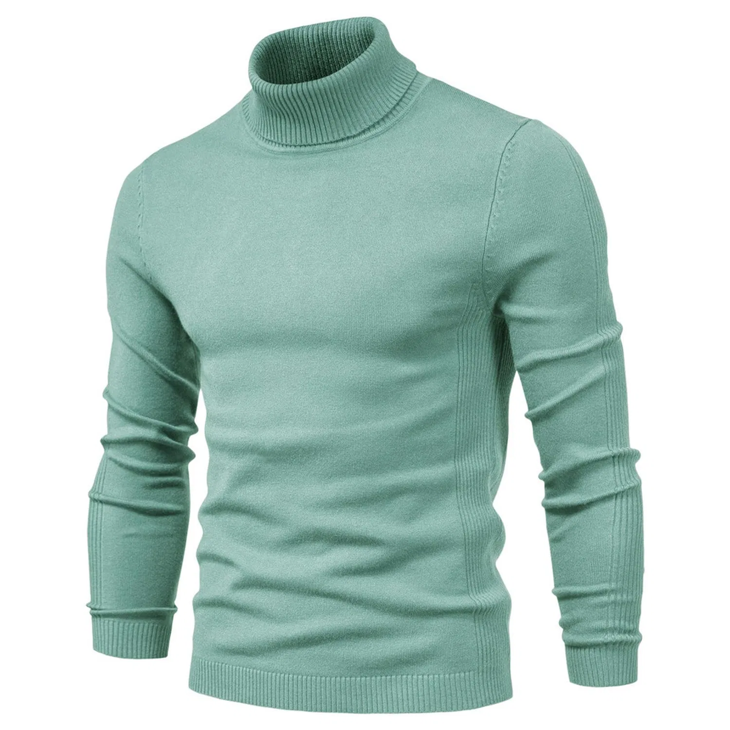 Мужской свитер с высоким воротом Ai Green, Green Turtleneck