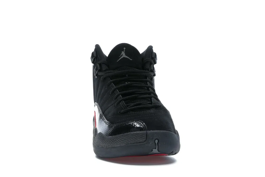 Детский баскетбольный кроссовок с длинным шнурованием Jordan 12 Retro Jordan, Черный/Темно-Серый-Раш-Пинк — фото 2