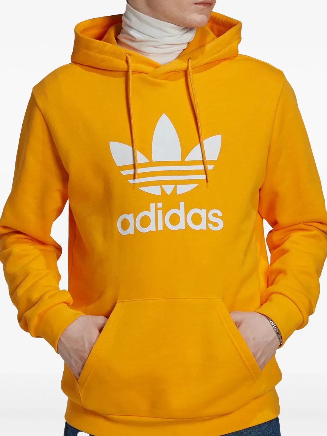 Худи Trefoil Adidas, оранжевый
