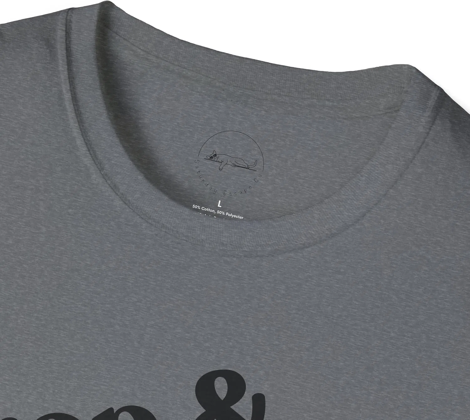 Unisex футболка с принтом Gildan, Graphite Heather — фото 3