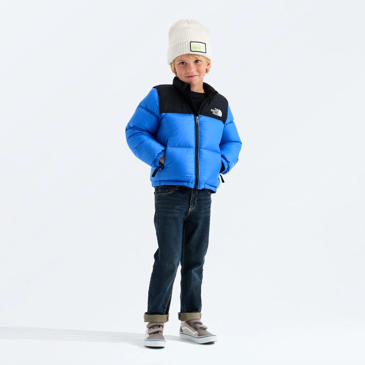 Куртка детская утепленная с капюшоном 1996 Retro Nuptse Down Jacket The North Face, Active Blue