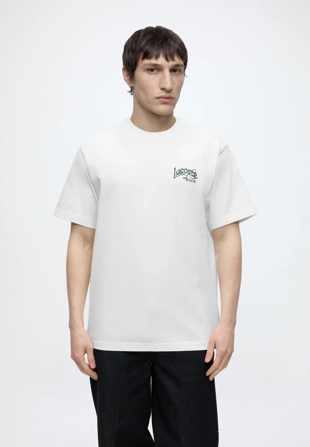 Футболка с принтом - базовая футболка Lacoste, White