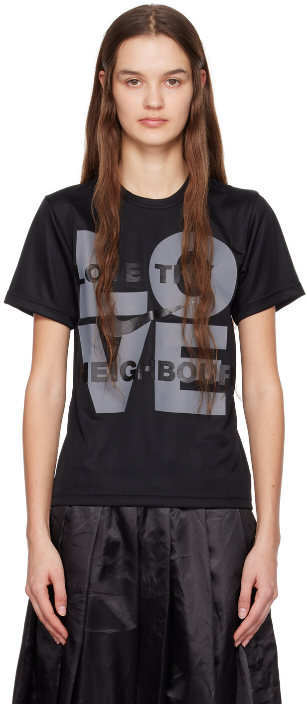 

Черная футболка Nike Edition Love Thy Neighbor Black Comme des Garçons, Черный, Черная футболка Nike Edition Love Thy Neighbor Black Comme des Garçons