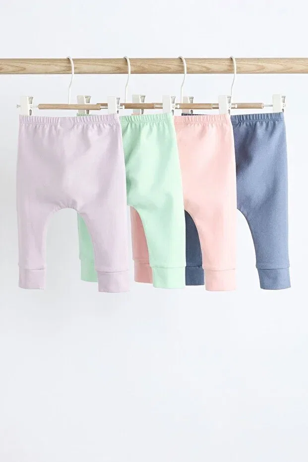 Детский комплект спортивных штанов для девочек хлопковый Next Baby, Lilac — фото 2