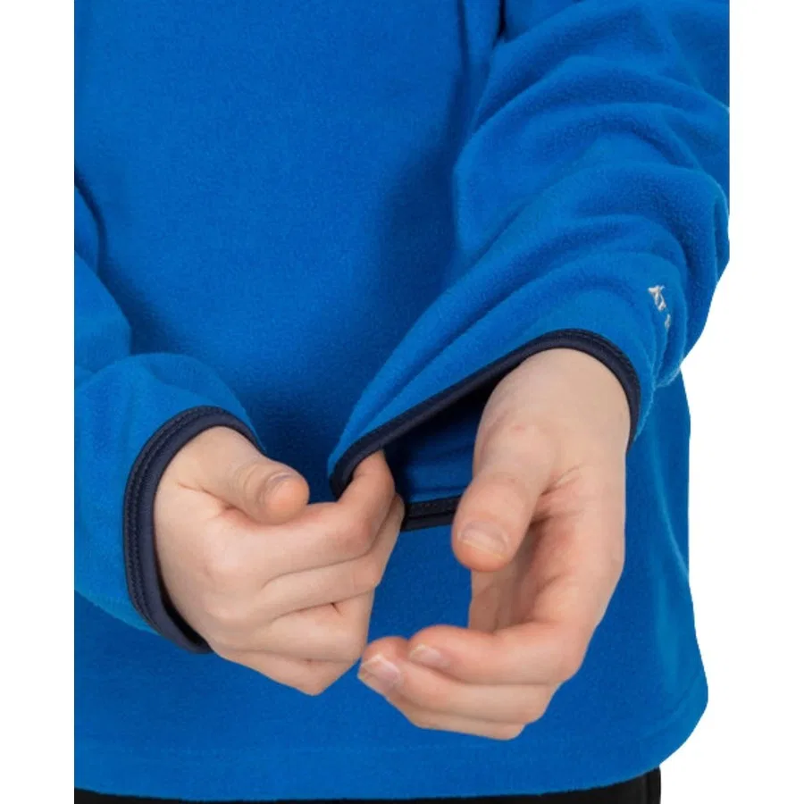 Детский флисовый свитшот с полузамком Etto Microfleece AT100 Trespass, Черный — фото 2
