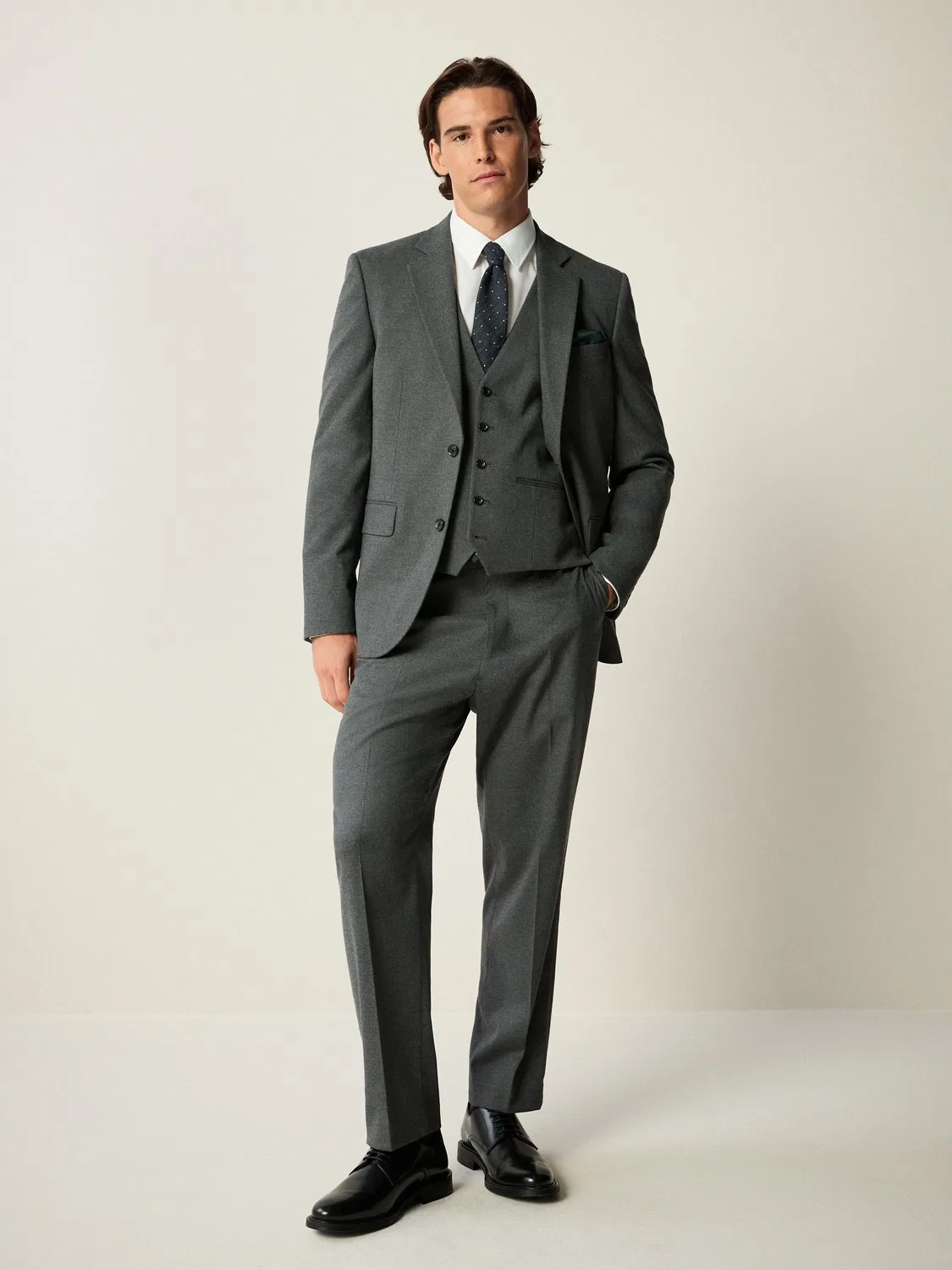 Пиджак серый, Slim Fit Next, серый — фото 2