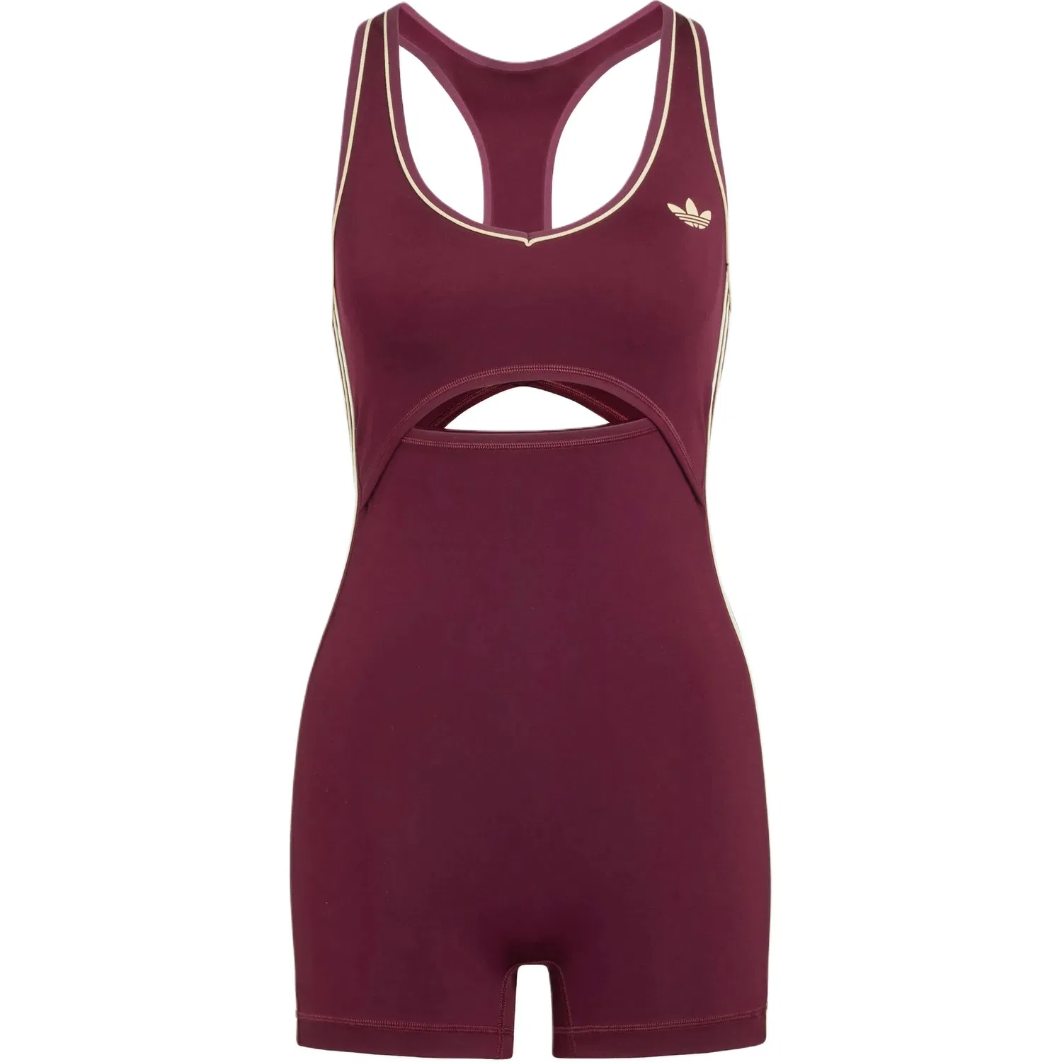 Женское боди-комбинезон с V-образным вырезом Dark Reddish Purple Adidas Originals, Dark Reddish Purple