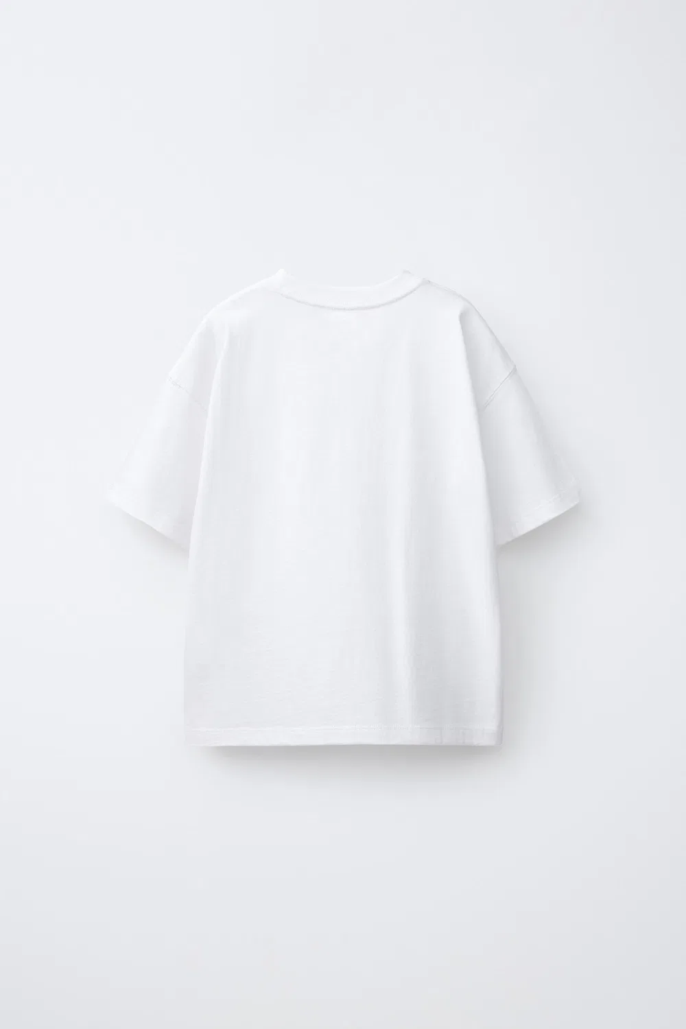 Футболка с граффити в стиле университетской формы ZARA, White — фото 2