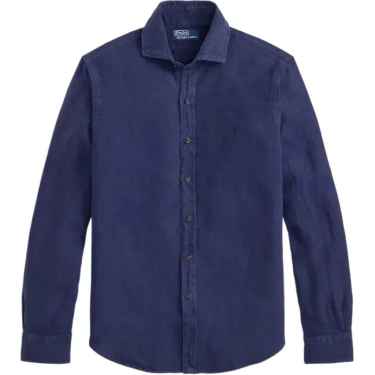 Мужская рубашка-поло с воротником Polo Ralph Lauren, Marine Blue