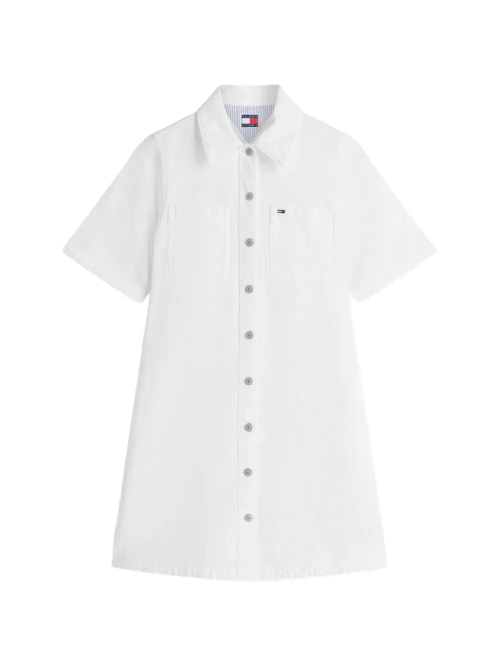Короткое мини-платье на пуговицах Tommy Hilfiger, белый