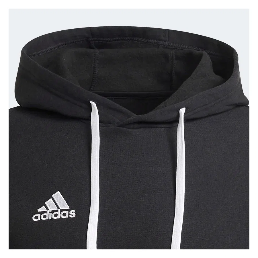 Мужской худи с капюшоном, хлопковый, H57512 ENT22, adidas, Черный — фото 4