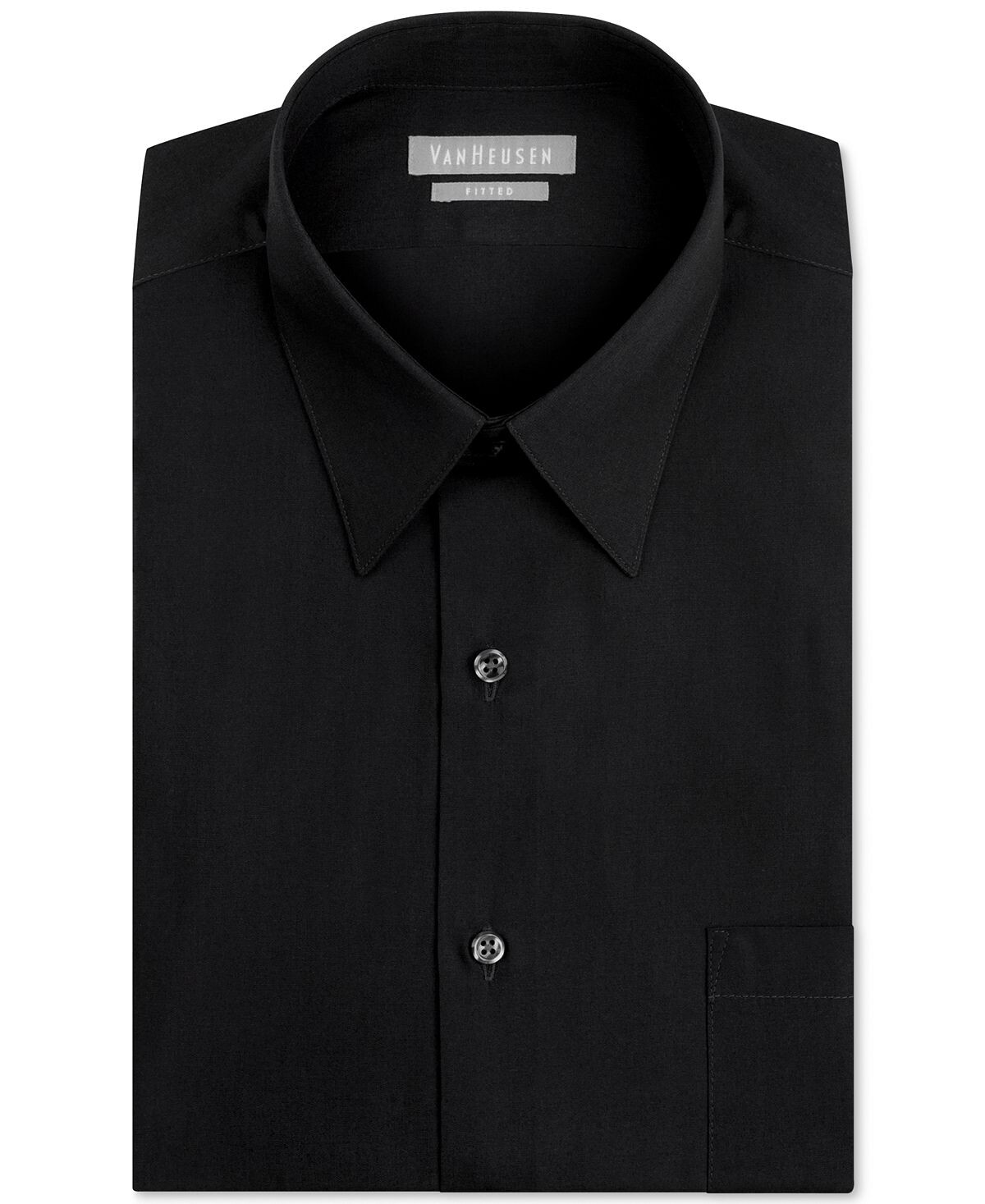 

Мужская классическая рубашка из поплина спортивного кроя Van Heusen, черный