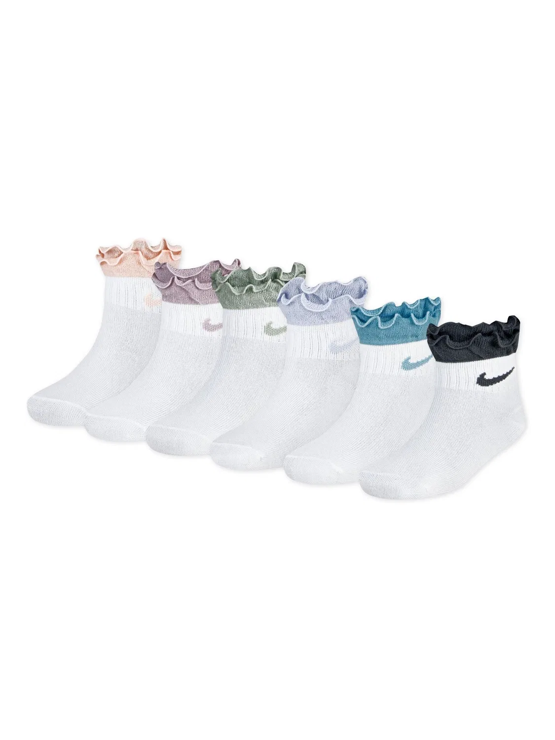 Носки Nike Ruffle Quarter Socks, розовый