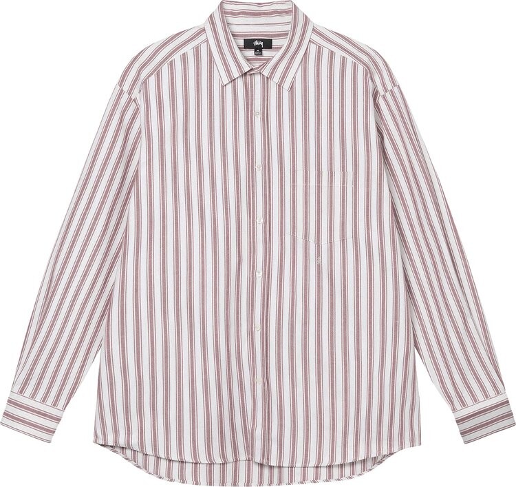 

Рубашка Stussy Classic Oxford Shirt 'Stripe', красный