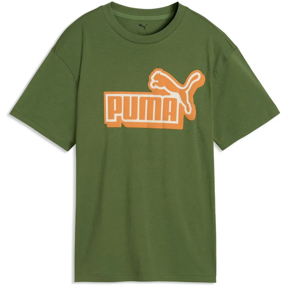 Футболка с коротким рукавом Puma Essential Logo Lab Relaxed Front Graphic, зеленый