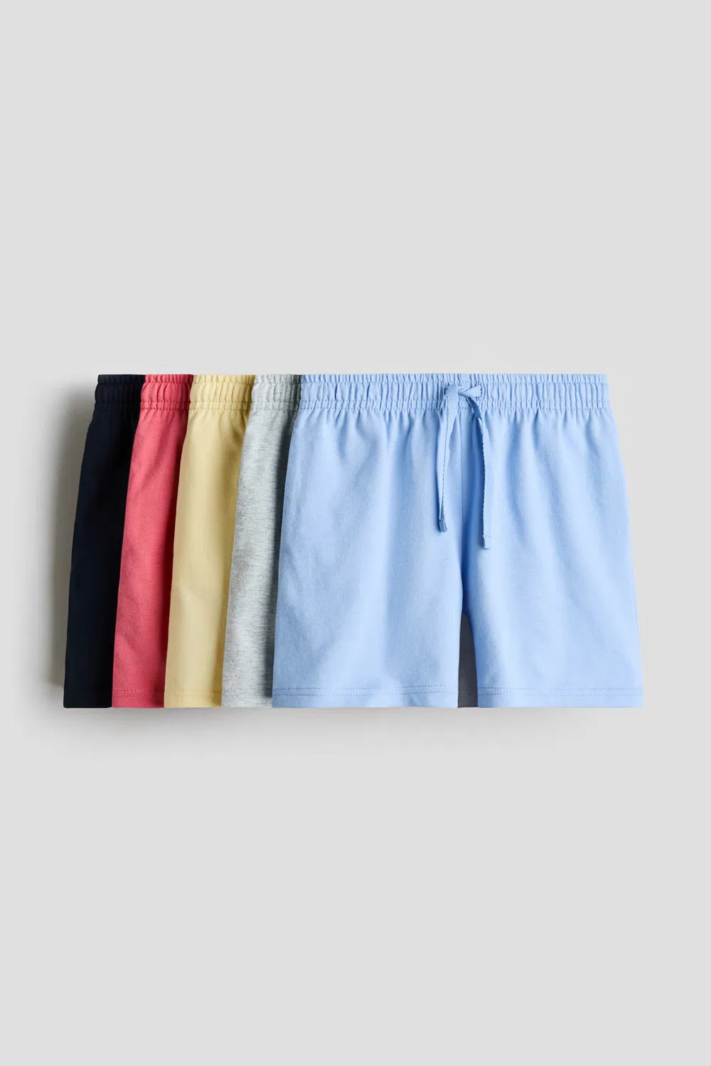 Комплект из 5 шорт из хлопкового трикотажа H&M, Blau/Grau/Gelb
