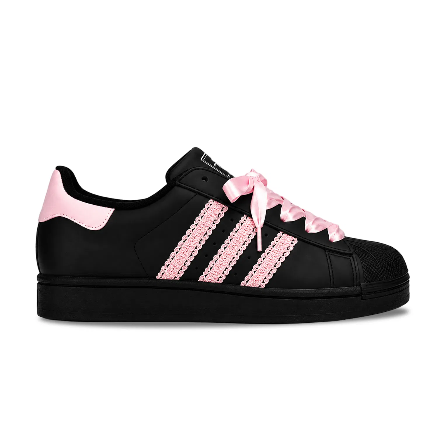 Детские кожаные кроссовки для скейтбординга Adidas Originals Superstar 2, Black — фото 3