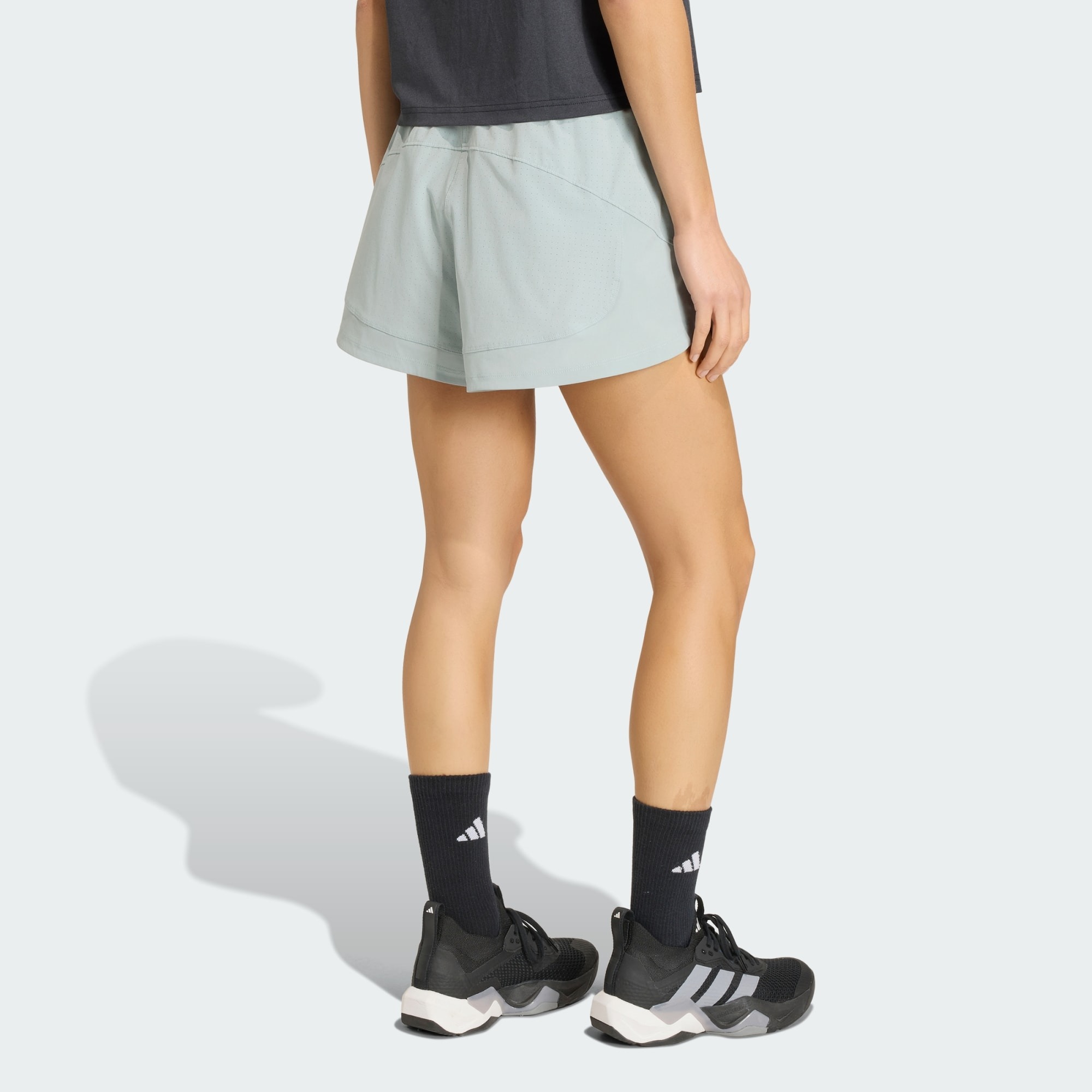 Шорты Adidas Racer Pacer Woven, серый — фото 3