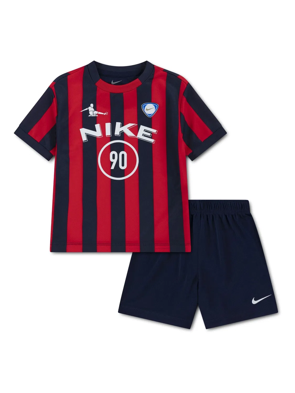 Комплект футболка и шорты, Little Goal Mode Nike, красный