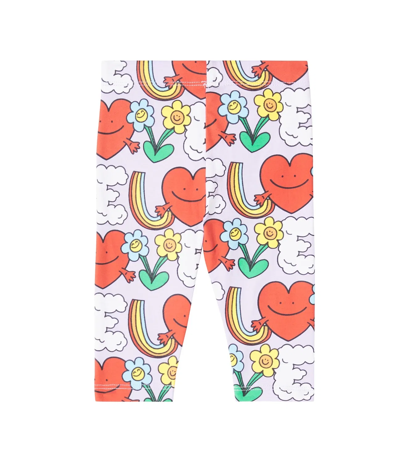 Леггинсы с принтом Rainbow Love Stella Mccartney Kids, фиолетовый — фото 2