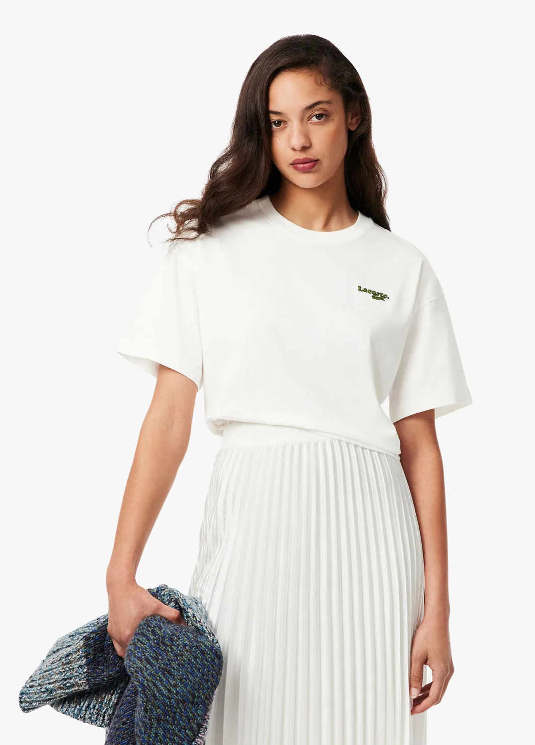 Футболка Lacoste Relaxed Fit, белый — фото 2
