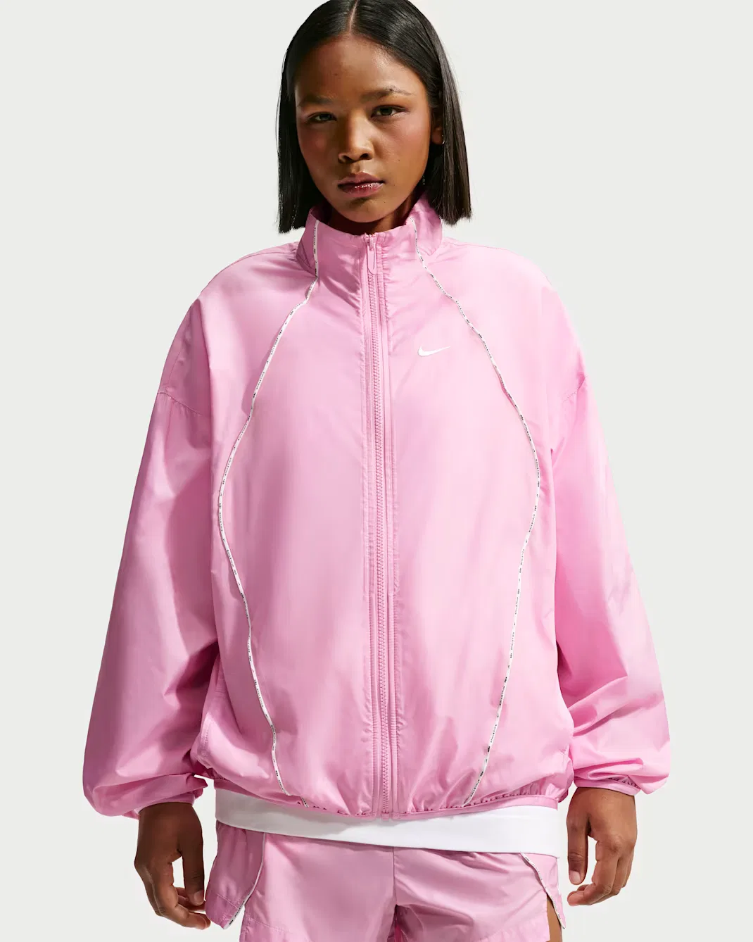 Женская ветровка свободного кроя Repel Nike Sportswear, Pink Rise/Sail/Sail