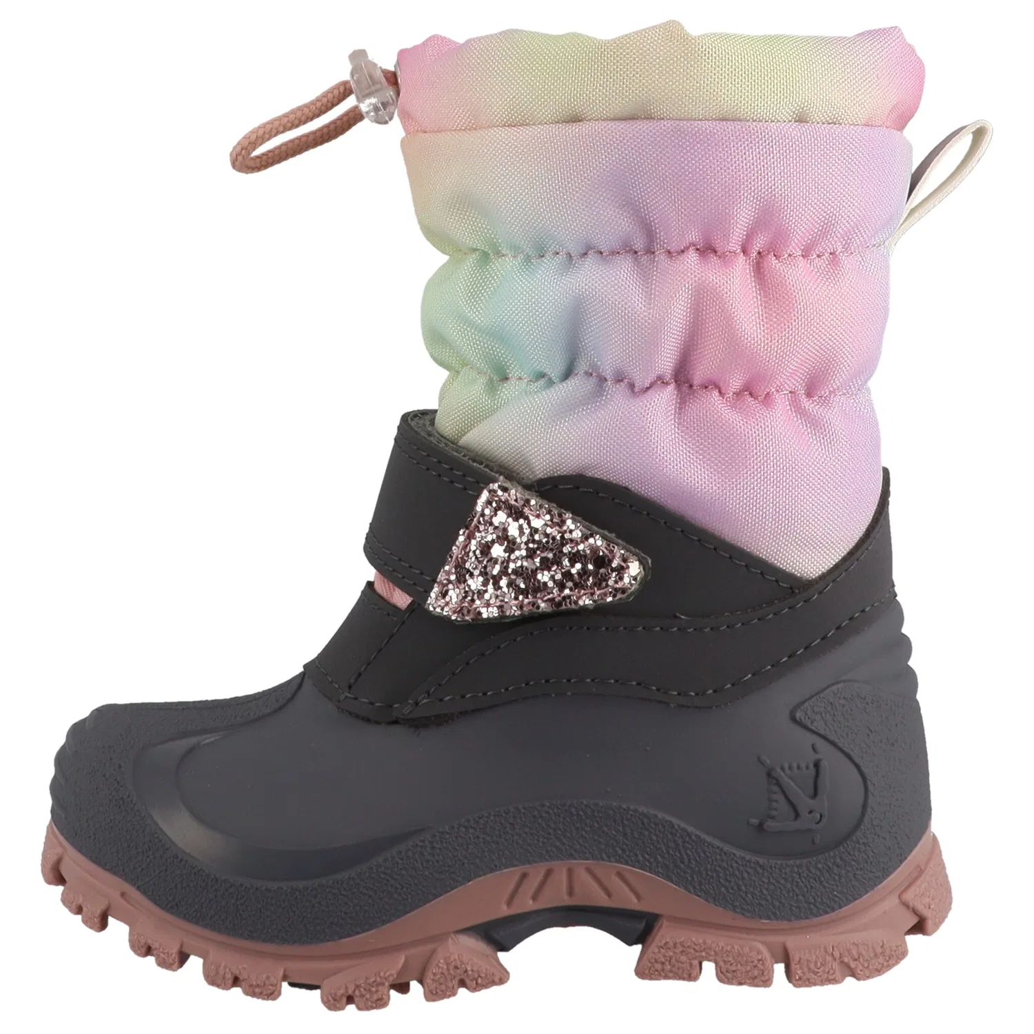 Детские зимние ботинки с радужным дизайном Lurchi, Grey/Rainbow