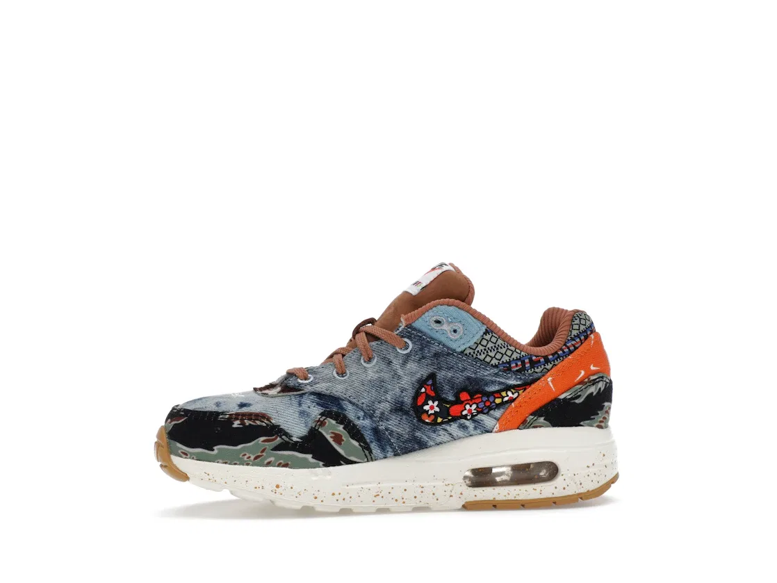 Детские кроссовки Lifestyle Nike Air Max 1 SP, Elemental Gold/Sail-Black-Worn Blue — фото 3