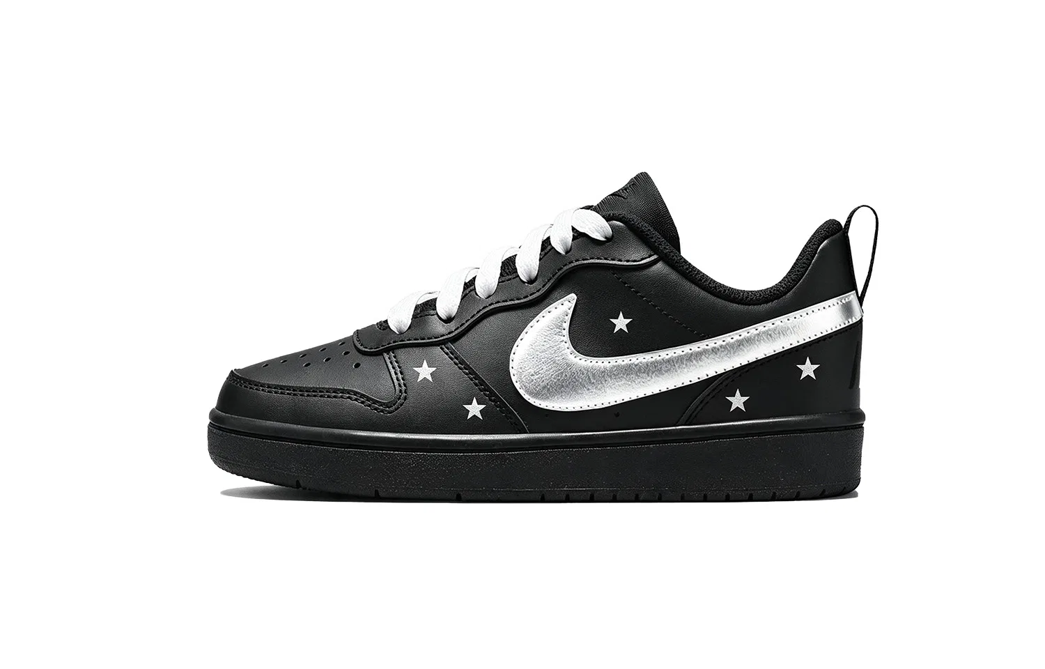 Детское скейтбординг-обувь Nike Court Borough Low Black Silver