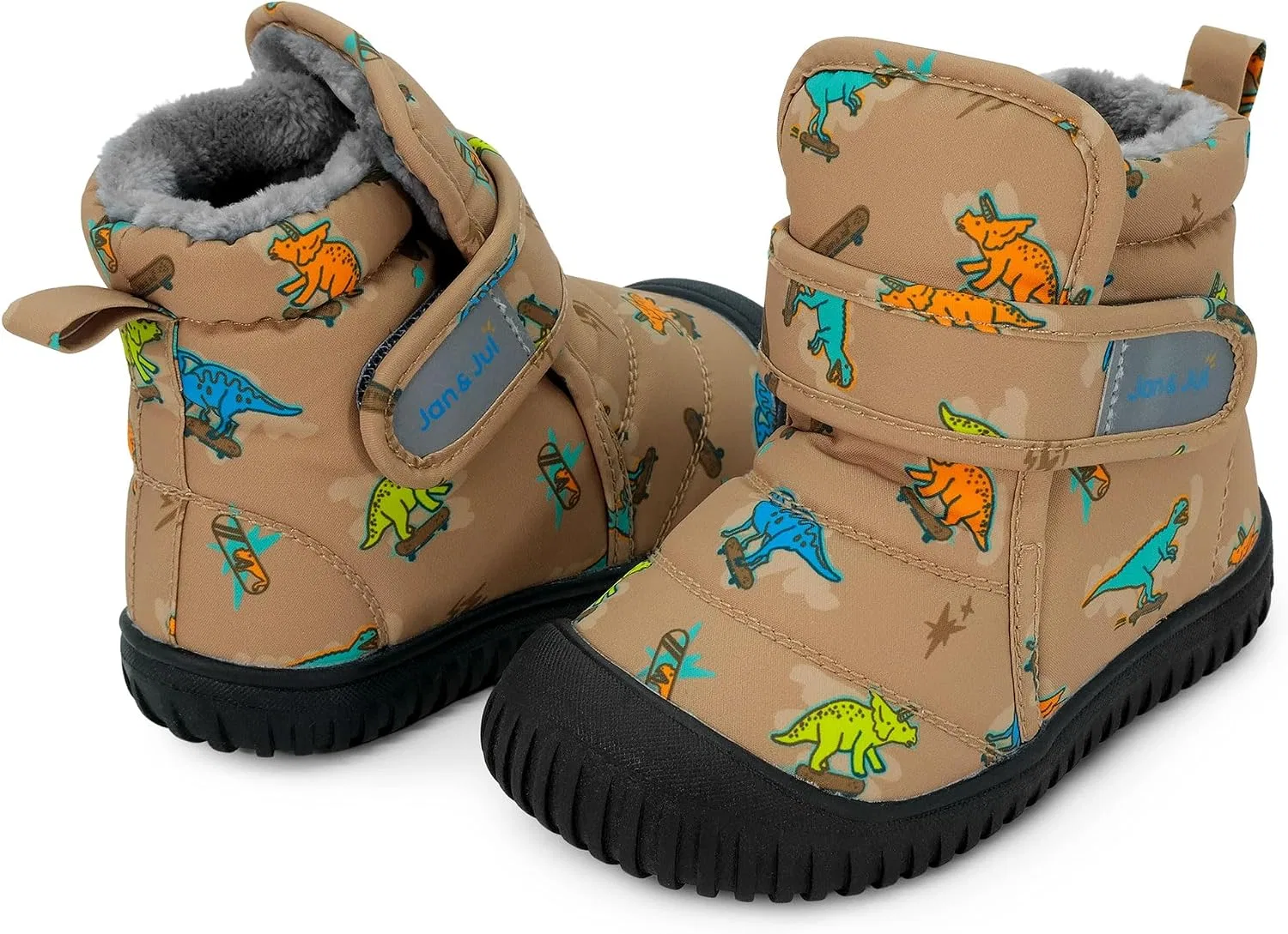 Детские снежные ботинки для мальчиков Toasty-Dry JAN & JUL, Skater Dinos — фото 3