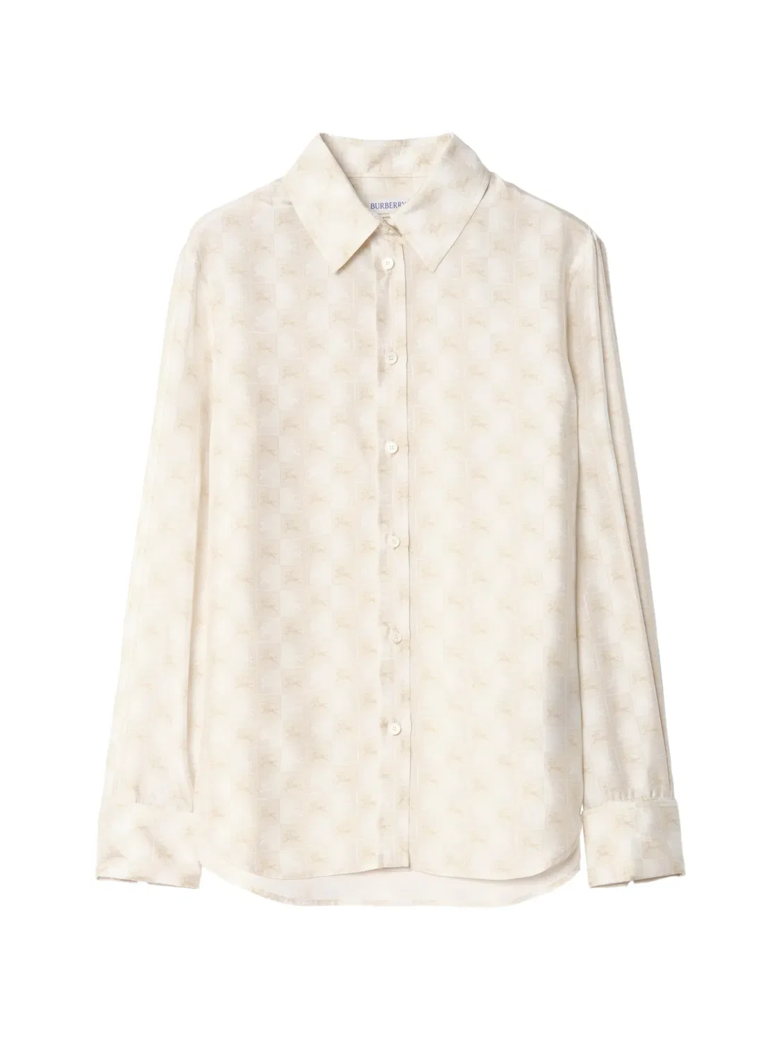 Рубашка EKD Checkerboard шелковая Burberry, нейтральные