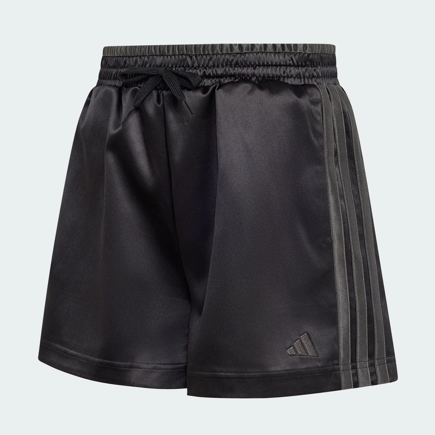 Детские шорты из сатина Satin Shorts Adidas, Schwarz Dunkelgrau — фото 2
