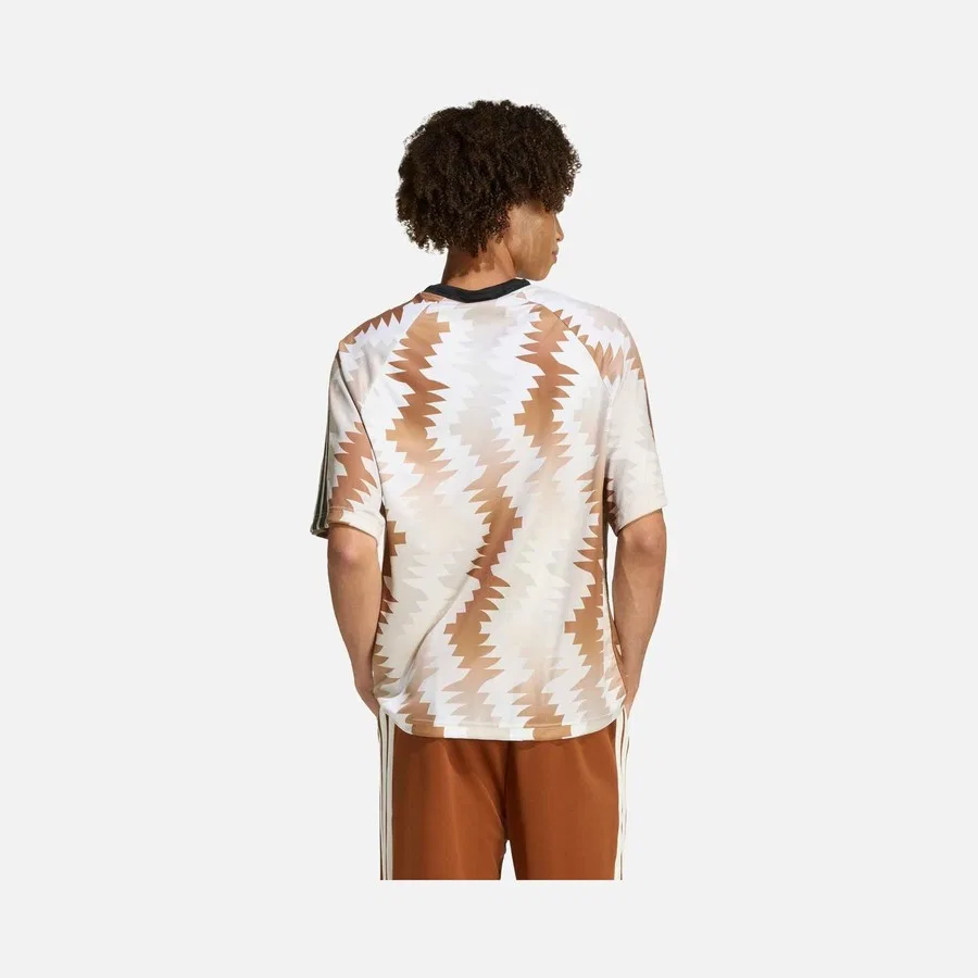 Футболка с принтом House Of Tiro x Common Goal Jersey adidas, Бежевый — фото 4