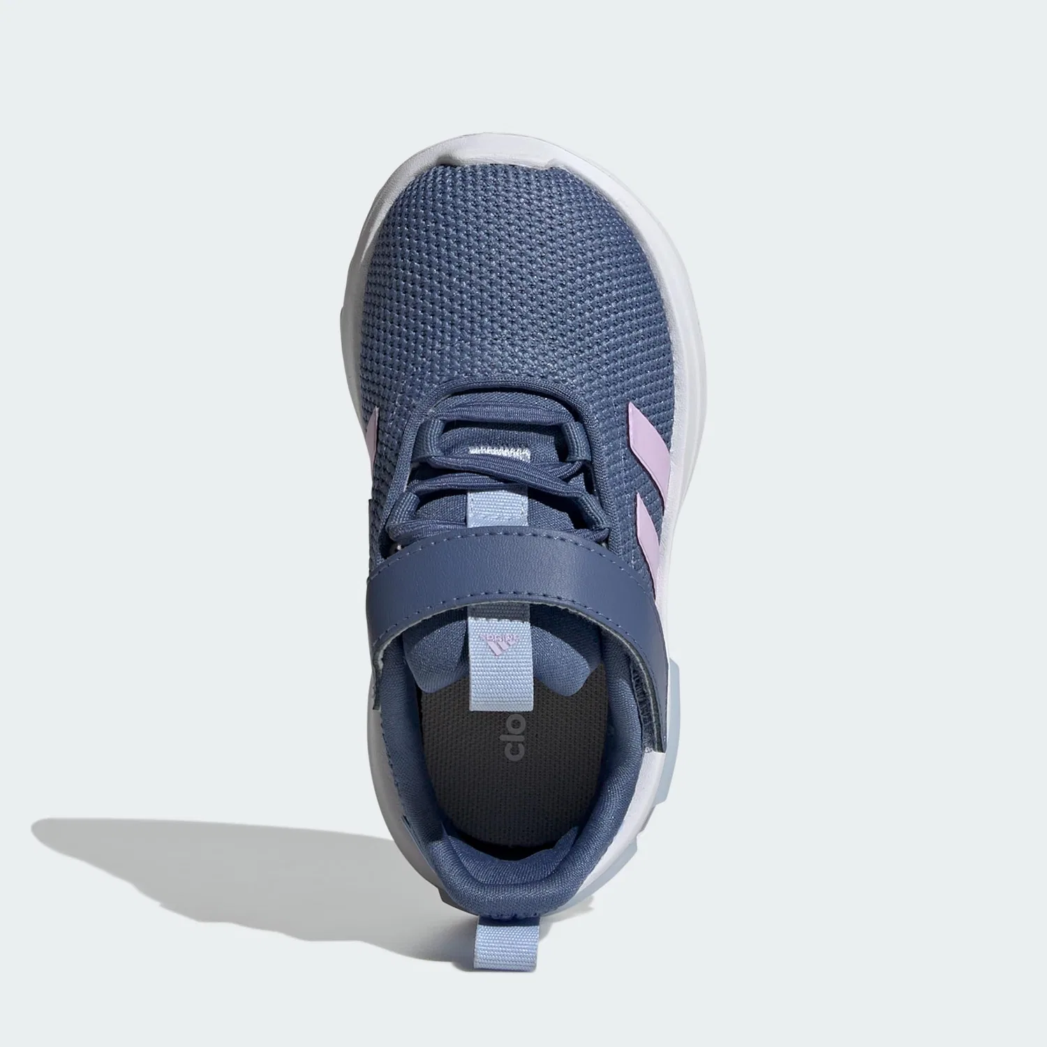 Детские кроссовки для мальчиков с амортизацией Racer Tr23 Shoes Kids8 El Adidas, Crew Blue Bliss Lilac Blue Dawn Strap — фото 3