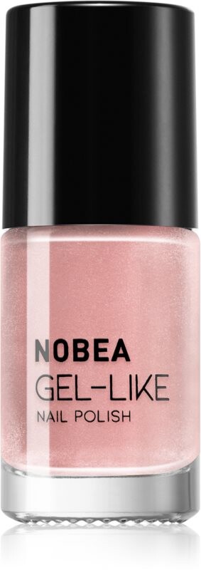 

Лак для ногтей с гелевым эффектом NOBEA Metal, оттенок Shimmer pink N#77 6 мл